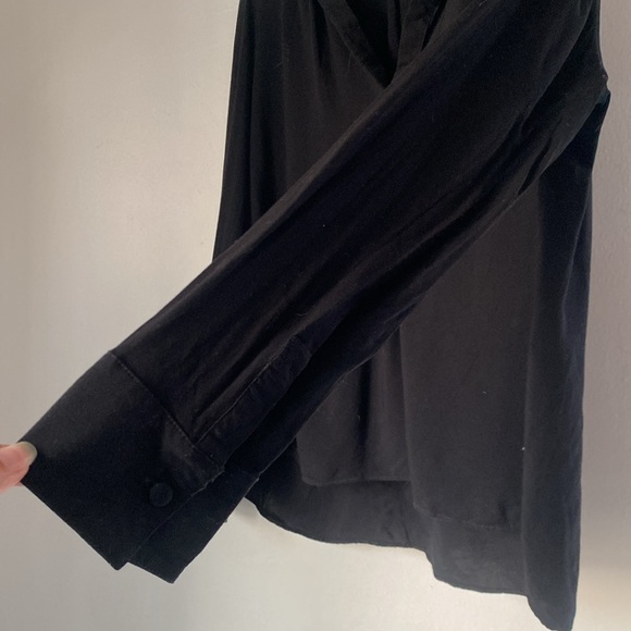 Zadig & Voltaire XS Tink Solid Long Sleeve Blouse Top - Picture 8 of 13